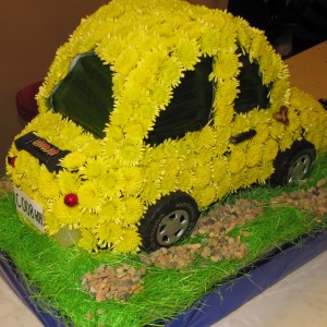 Авто из цветов