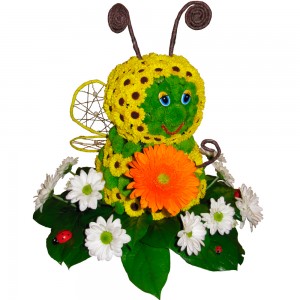 Пчелка из цветов